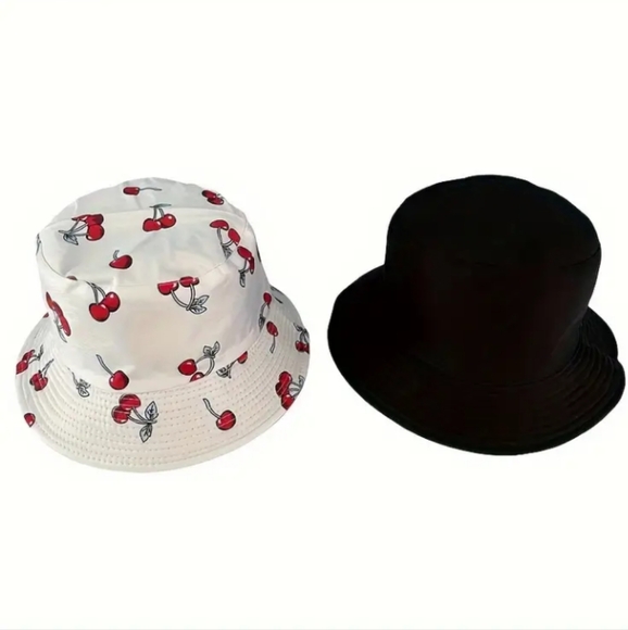 Unisex Reversible Polyester Bucket Hat🍒🍒 - Picture 2 of 11